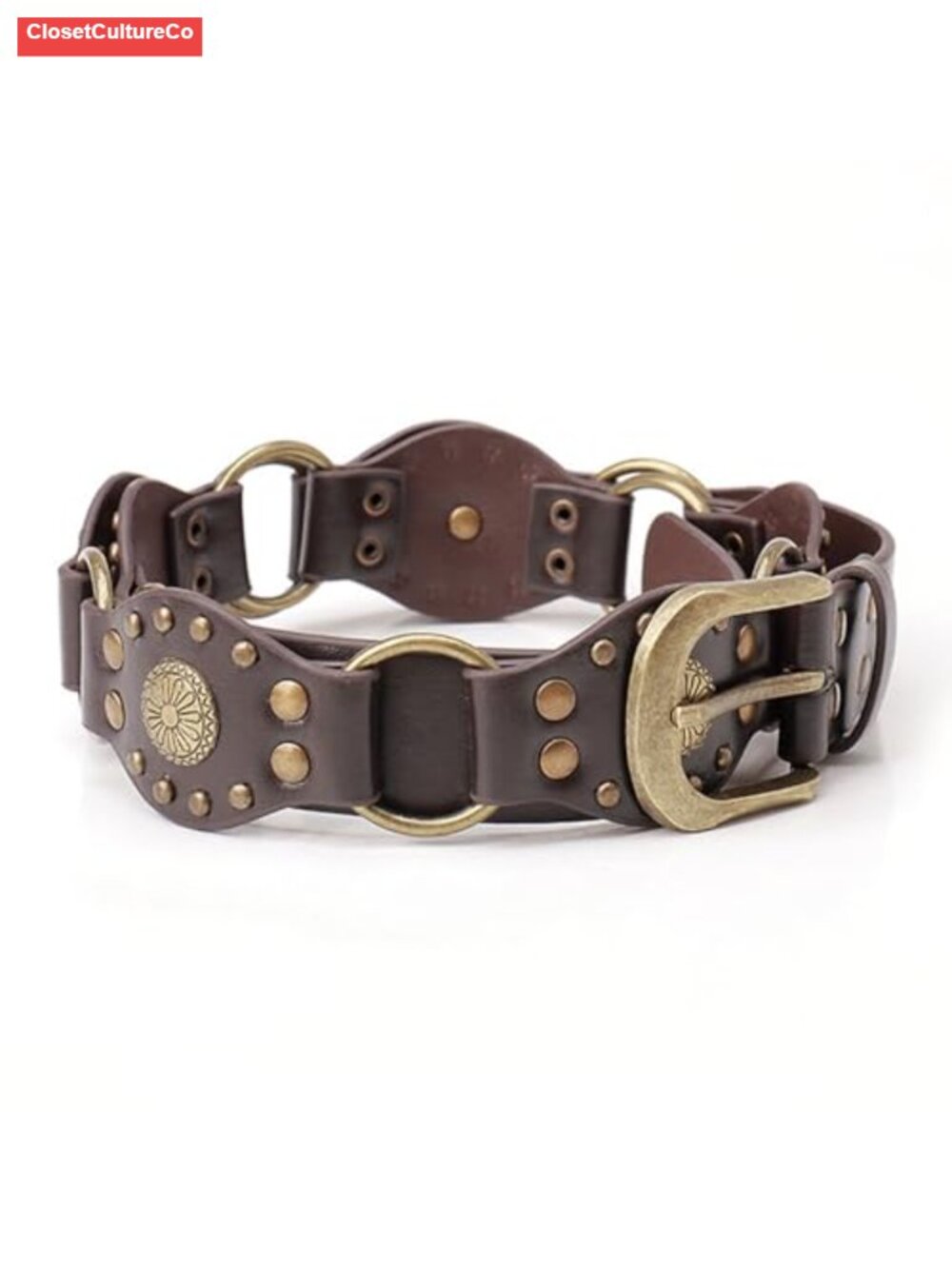 Genuine Leather Western Belt Cowgirl Rodeo Jeans Adjustable Buckle